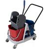 Forcar attrezzature per la ristorazione Carrello Strizzatore Professionale 2 Secchi 17L CA1604E