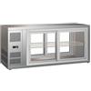 FORCAR-FREDDO G-HAV131 Vetrina refrigerata ventilata inox porte scorrevoli su entrambi i lati