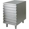 FORCAR-COLD CAS7FC Cassettiera aisi201 per contenitori impasto pizza