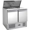 FORCAR-COLD G-S900-FC Saladette inox AISI201 a refrigerazione statica, 2 porte