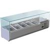 FORCAR-COLD VRX1200-330-FC Vetrina refrigerata inox aisi 201 per bacinelle