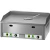 Fimar attrezzature per la ristorazione p FRY2LRMC Fry top a gas da banco piano doppio liscio/rigato acciaio cromato