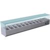 FORCAR-COLD VRX2000-330-FC Vetrina refrigerata inox aisi 201 per bacinelle