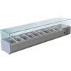 FORCAR-COLD VRX2000-380-FC Vetrina refrigerata inox aisi 201 per bacinelle