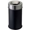 Adatto-M T770052 Gettacarte antifuoco corpo metallo nero testa inox 90 litri