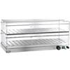 Forcar attrezzature per la ristorazione VBR4786 Vetrinetta riscaldata 2 piani acciaio inox 85x35x25h
