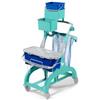 TTS 0D006525 Carrello Nick hermetic 125 - Blu - Telaio Verde, Maniglia Grigi