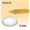 FIMAR-SMART MPFTTA25 Trafila TAGLIOLINI per macchina per pasta fresca