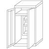 InoxLaser Professional IN-Z.696.10 Armadio Portascope a 2 Ante zinco plastificato 60x40x180 H