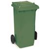 TTS 00005050 Pattumiera da esterno 120 L verde scuro