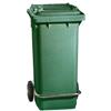 TTS 00005054 Pattumiera 120 L verde scuro con pedale e anello tendisacco
