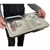 Gastronorm Europe GN TIMGS1214 Telaio divisorio Gastronorm 1/1 inox per 2 contenitori GN 1/4 e 1 da GN 1/2
