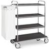 Metalcarrelli 4490T-F Portabiancheria, 4 piani cm 90x45, 2 ruote frenate