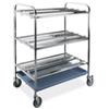 Metalcarrelli 5020-F Carrello scolapiatti e bicchieri, 3 piani piatti , cm 102, 2 ruote frenate