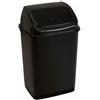 Adatto-M T909535 Pattumiera con coperchio basculante polipropilene nero 35 litri (confezione da 12 pezzi)
