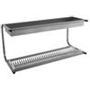 Metalcarrelli 5064 Scolapiatti e bicchieri pensili, 1 piano piatti, 1 bicchieri, cm 83