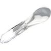 ChefSubito Professional IT84T Spatola da pozzetto in acciaio inox e manico trasparente professionale