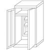 InoxLaser Professional IN-Z.696.02 Armadio Portascope a 2 Ante zinco plastificato 80x40x180 H