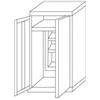 InoxLaser Professional IN-Z.696.02.50 Armadio Portascope a 2 Ante zinco plastificato 80x50x200 H