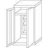 InoxLaser Professional IN-Z.696.03 Armadio Portascope a 2 Ante zinco plastificato - 100x40x180 H