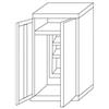 InoxLaser Professional IN-Z.696.03.50 Armadio Portascope a 2 Ante zinco plastificato - 100x50x200 H
