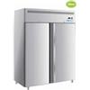 FORCAR-COLD M-GN1410TN-FC Frigorifero ventilato, temp. +0/+8°C, doppia porta, telaio inox AISI 201
