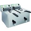 FIMAR FR1010RN Friggitrice elettrica trifase 6+6 kW doppia vasca 10+10 litri con rubinetti