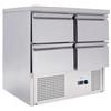FORCAR-COLD G-S901-4D-FC Saladette Statica per Insalate GN1/1 - 4 Cassetti - Capacità Lt 220