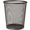 Adatto-M T150531 Gettacarte perforato metallo nero 13 litri (confezione da 20 pezzi)