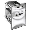 Modulo Inox ICCS23 50GS Cassettiera Inox Professionale 2/3 Guide