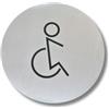Design MG TE000-HC Targhetta in acciaio inox BAGNO DISABILE collezione Tech