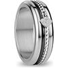 BERING Arctic Symphony Collection Rhine 7 - Anello da donna in acciaio inox, finitura lucida, color argento