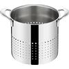 Lagostina Emozione Cestello Forato per Pastaiola in Acciaio Inox 18/10, Ø 20 cm, Cestello Scolapasta per Scolare Rapidamente gli Alimenti, con Ampi Manici Saldati, Lavabile in Lavastoviglie