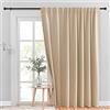 NICETOWN - Tende per porta patio moderno W100 x L84 Cream Beige