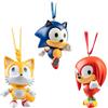 Grupo Erik: Set Decorazioni di Natale Sonic, Tails, Knuckles | Set di 3 Addobbi Natalizi personalizzati di Sonic, dipinti a mano, con cordoncino