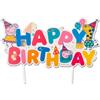 dekora - Cake Topper Peppa Pig Happy Birthday 17x12cm - Decorazioni Torta Compleanno - Ideale per Decorazioni Festa Bambini