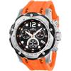 Invicta Speedway Orologio da Uomo in acciaio inossidabile con movimento Quarzo - 51mm, Argento/Arancione