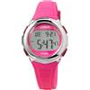 Lorus Orologio digitale al quarzo unisex da bambino con cinturino in silicone, Rosa - R2395NX9