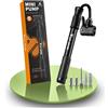 West Biking Pompa per bicicletta - Pompa ad aria per gonfiaggio rapido degli pneumatici, pompa per bicicletta tutte le valvole (Presta, Schrader), leggera e portatile, ideale per MTB, BMX e pompe a