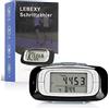 LEBEXY Contapassi clip semplice contapassi fitness tracker operazione vincitore del test passo/distanza/calorie/contatore contatore, senza Bluetooth/app/cellulare, contapassi 3D con grande display