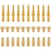 Trkimal 30 Pezzi Kit per carburatore, con 10 getti a pilota lento #32-55 e 20 getti principali carburatore M5/M6#100-178 per CVK PWK Keihin PWM OKO KOSO PE, kit in ottone (30 pezzi)