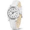 PINIDOUS Orologio per Donna Orologi Analogici al Quarzo Mini Orologio da Donna Elegante Facile Lettura Impermeabile Cinturino in Pelle Stile Classico Semplice Elegante Orologi da Polso da Donna (Bianco)