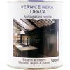Midi Decor Vernice acrilica nera per metallo, legno, muratura e calcestruzzo per esterni e interni - asciugatura rapida 500ml - 6m