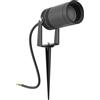 Faretto con Picchetto e Supporto GU10 IP67 in Alluminio e Vetro - Antracite