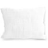 PinkZebra Federa per cuscino in mussola biologica, 30 x 50 cm, per bambini e adulti, con certificazione GOTS, realizzata in UE, colore: bianco
