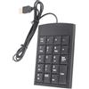 Yoidesu Tastierino numerico USB, Tastiera Portatile con tastierino numerico con 19 Tasti, Mini Design Ultrasottile per Laptop, Tablet, PRO, ECC. (Nero)
