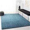 SAFAVIEH Tappeto Shag per Soggiorno, Sala da pranzo, Camera da letto - August Shag Collection, A Pelo Corto, Turchese, 91 X 152 cm