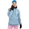 SIROKO - Giacca da Snowboard con Tasca a Marsupio da Donna W3-W Prags - S - Blu