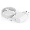 YZEHTRN Caricatore iPhone, 30W USB C Rapido Alimentatore, Certificato MFi Caricabatteria Presa, Caricabatterie Con Cavo di Ricarica Type-C to C 2M per iPhone 17/16/16 Plus/16Pro/16 Pro Max/15/iPad Air/AirPods