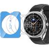 Funrae Pellicola Vetro Temperato per Samsung Galaxy Watch 8 Classic 46mm con Kit di Installazione, [4 Pezzi] Ultra Trasparente Durezza 9H Protezione Schermo Senza Bolle Pellicola Protettiva